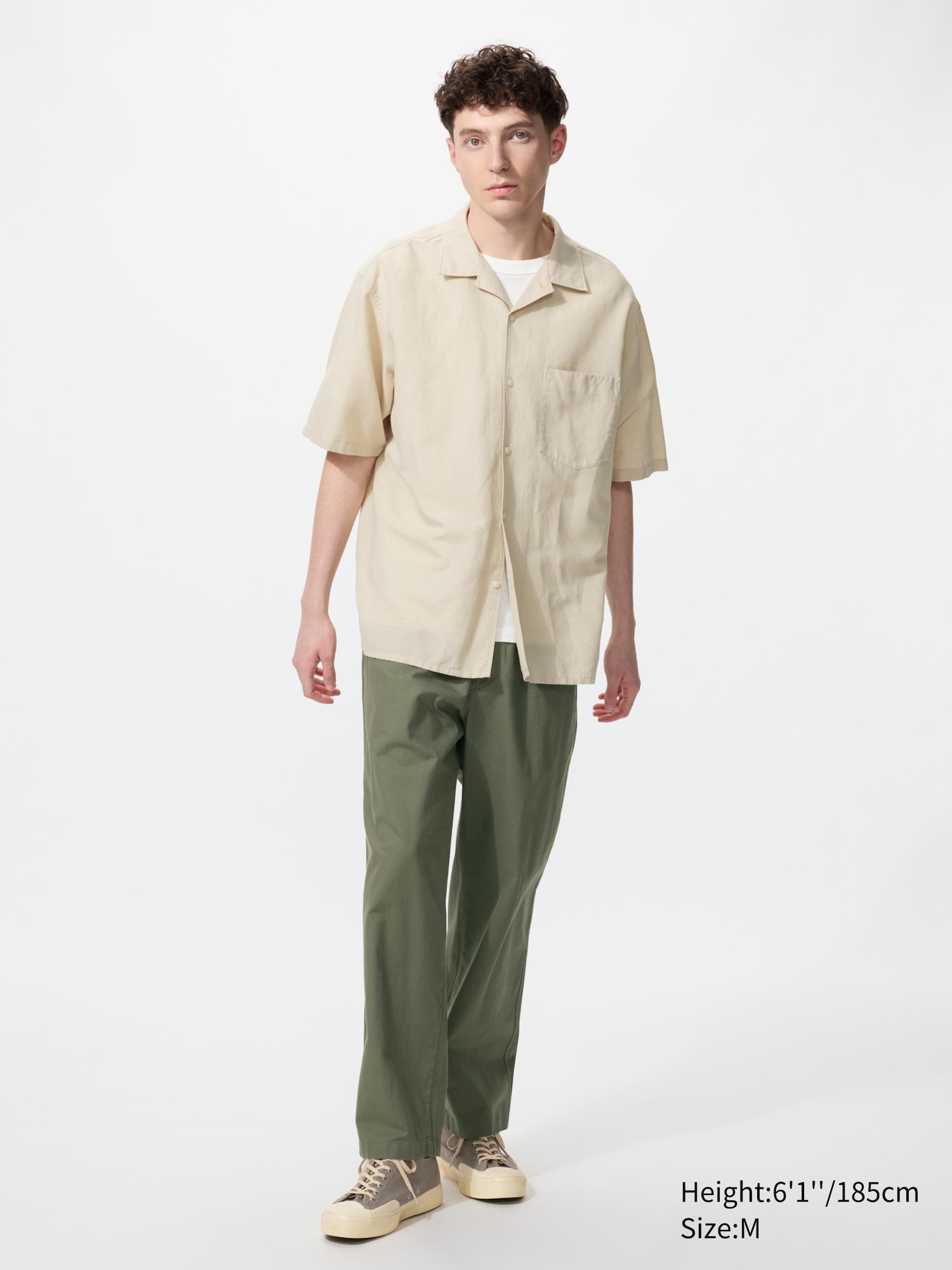 Men's Linen Blend Easy Trousers | UNIQLO RO