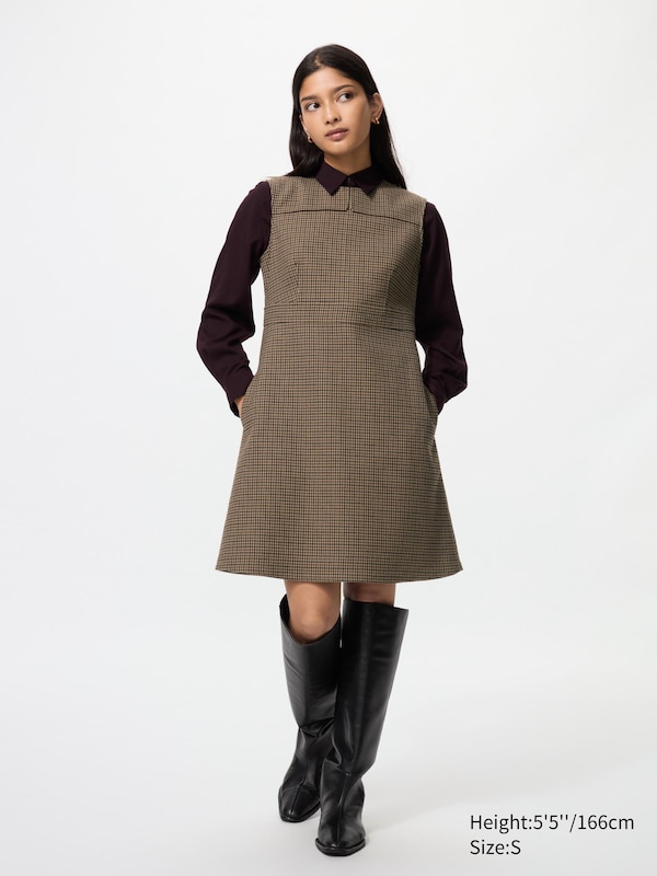 Double-Faced Mini Dress (Sleeveless)