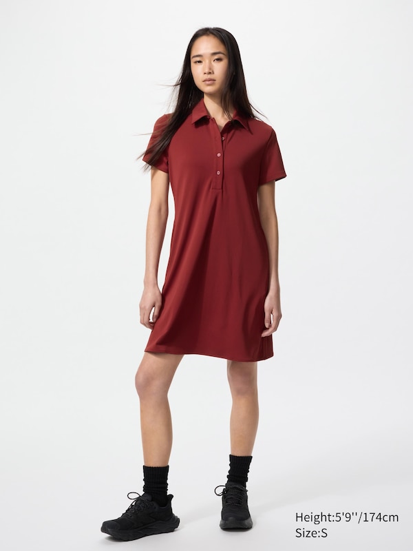 Robe courte à col polo (Manches courtes)