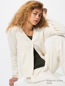 Washable Knit Ribbed Cardigan