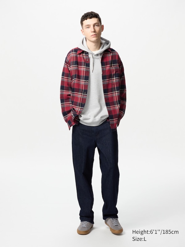 Flannel Shirt (Check, Regular Collar)