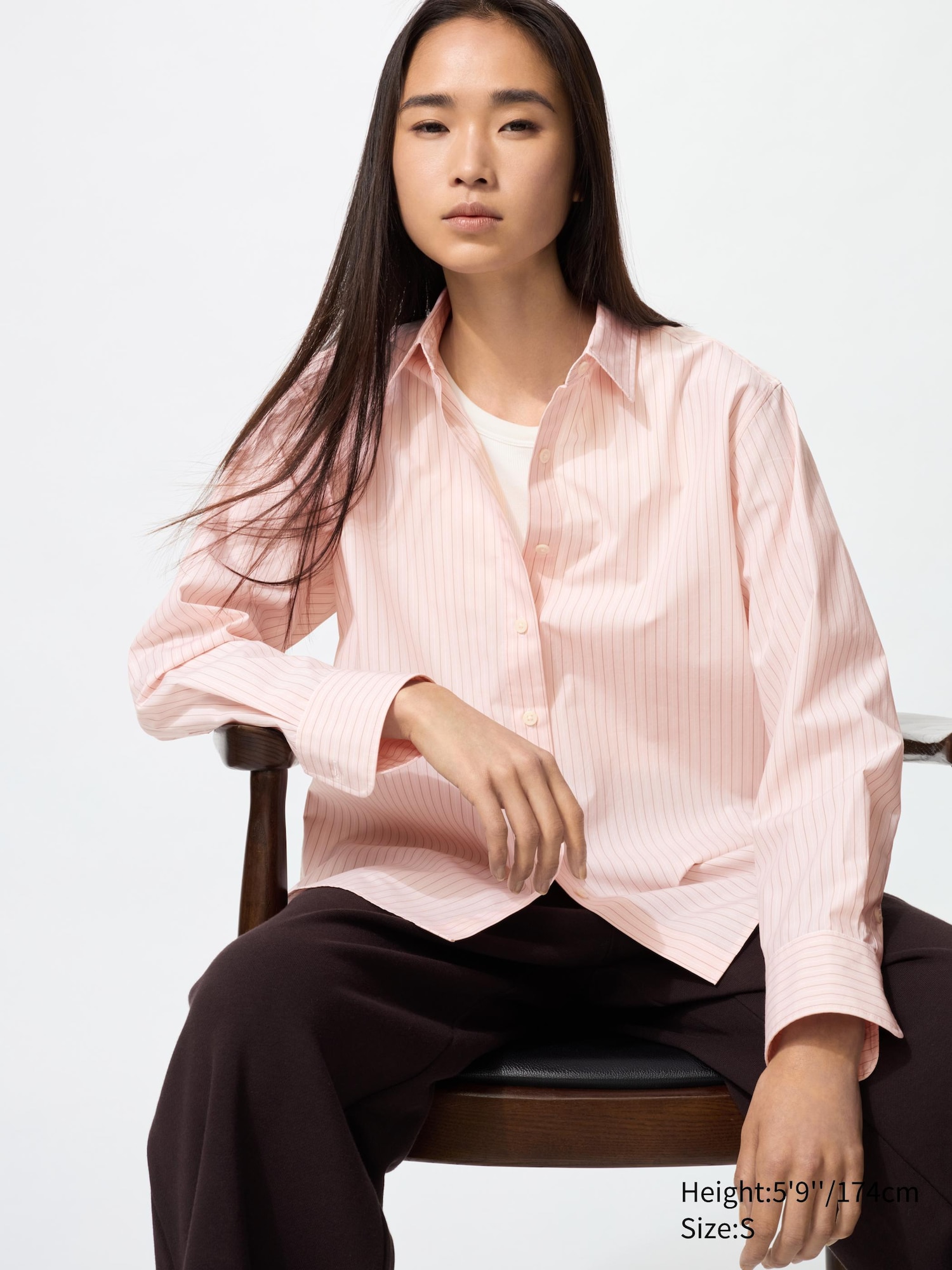 Chemise en coton (Rayée) pour Femme | UNIQLO FR