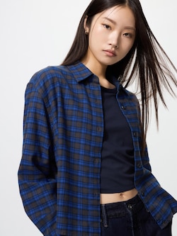 Flannel Boxy Shirt (Check)
