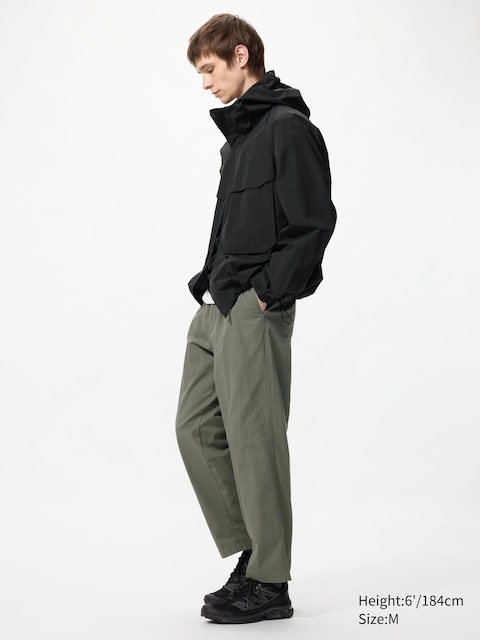 Uniqlo - Pantaloni Alla Caviglia Comodi Elasticizzati - Verde Oliva - L