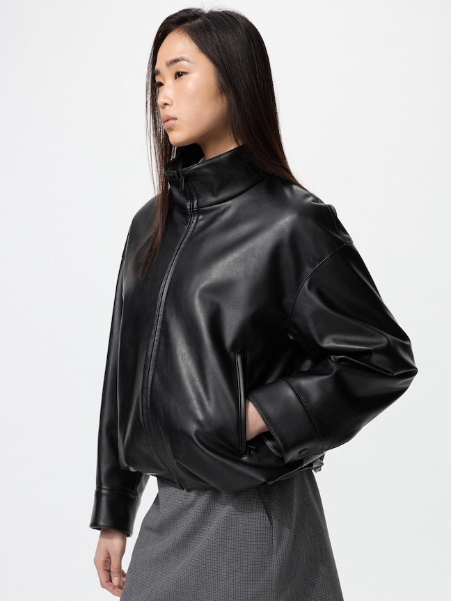 Coated Oversized Blouson