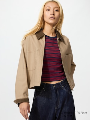 Zip-Up Short Jacket