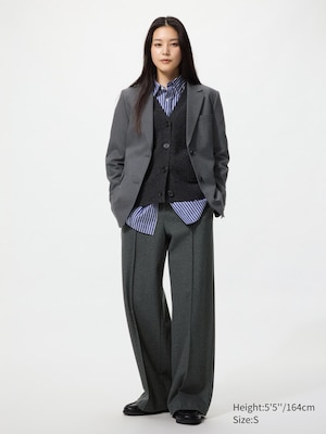 Brushed Jersey Wide Trousers