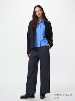Pantalón ancho cepillado