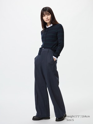 Brushed Jersey Wide Trousers