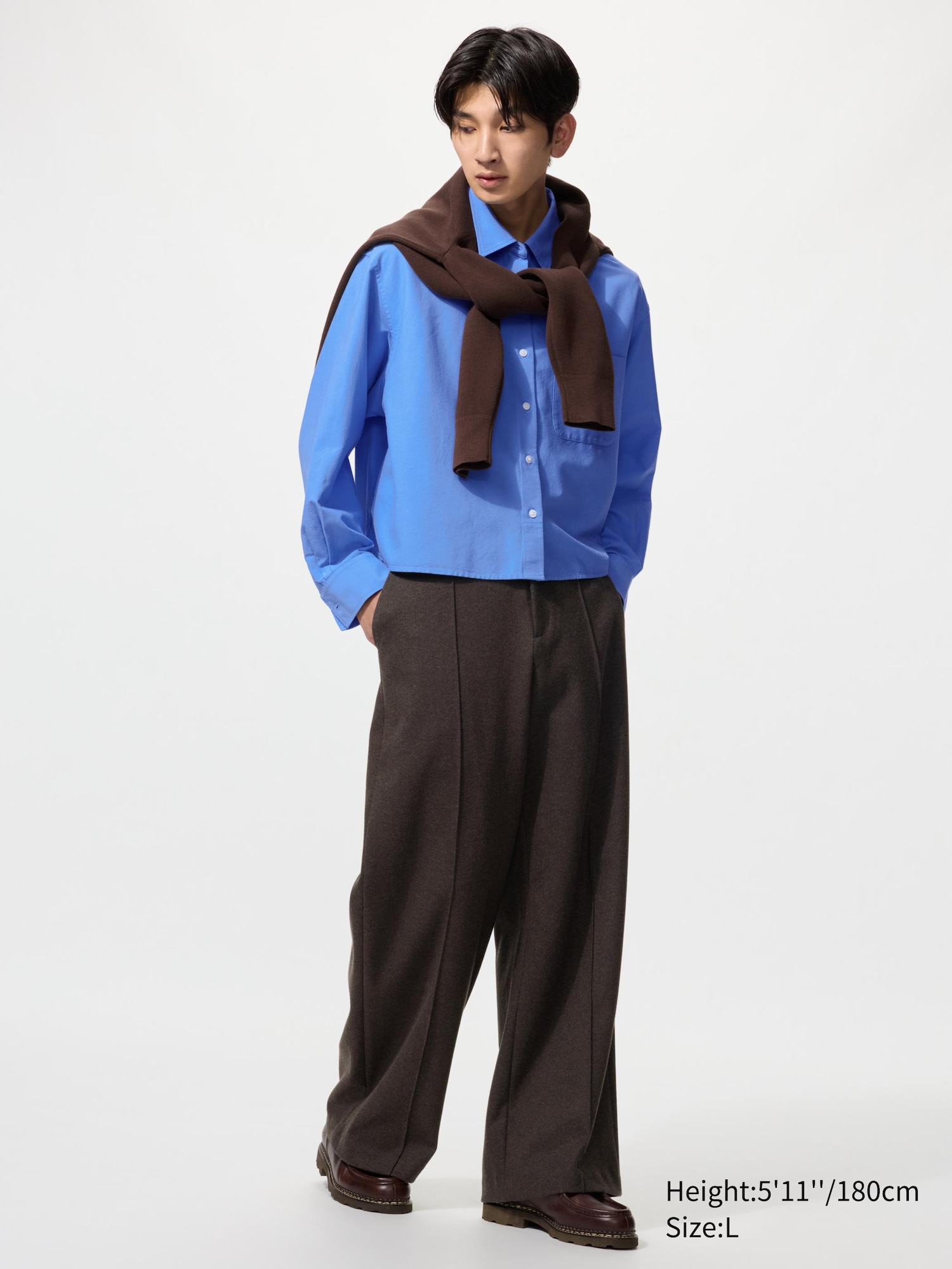 Unisex Brushed Jersey Wide Trousers | UNIQLO NL