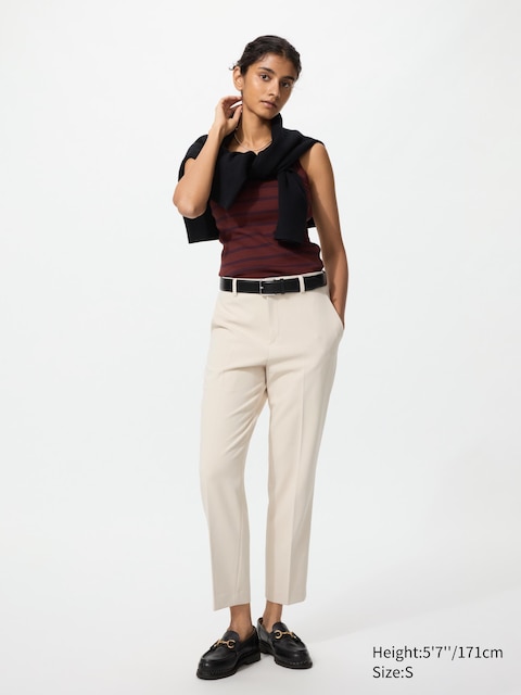 Uniqlo - Pantalon Smart 7/8Ème - Nude - L