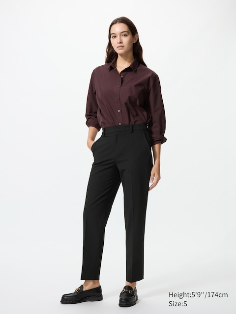 Uniqlo - Pantalon Smart 7/8Ème (Long) - Noir - S