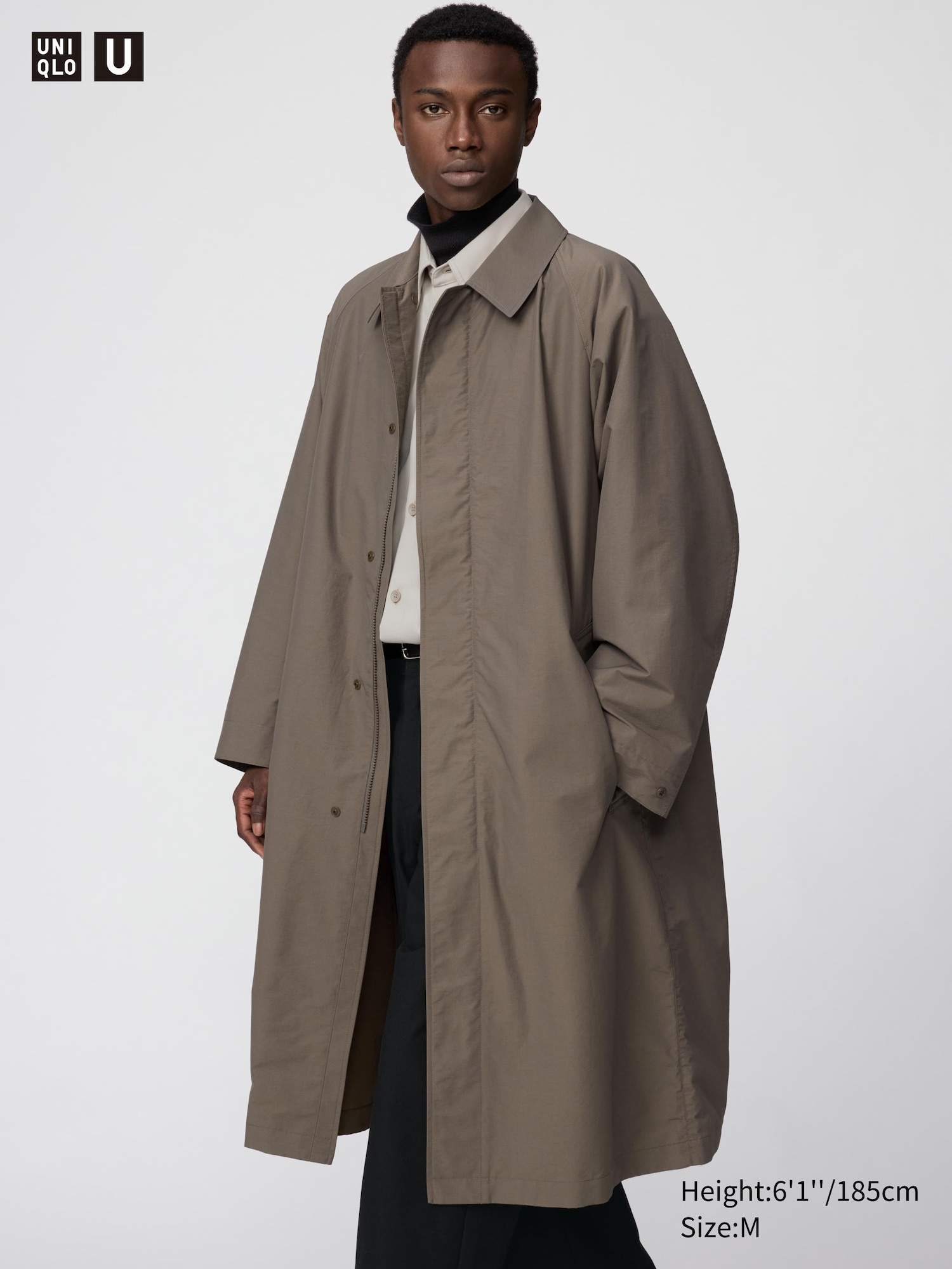 Men's Oversized Single Breasted Coat | UNIQLO LU