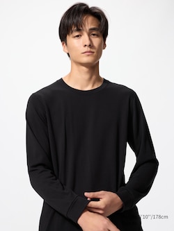 HEATTECH Extra Warm Cotton Crew Neck T-Shirt (Long Sleeve)