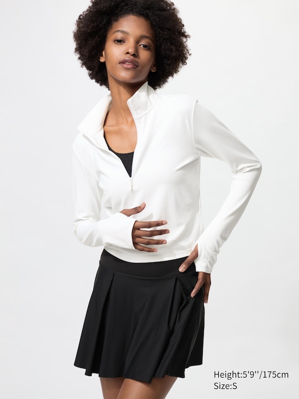 AIRism Soft Half-Zip T-Shirt