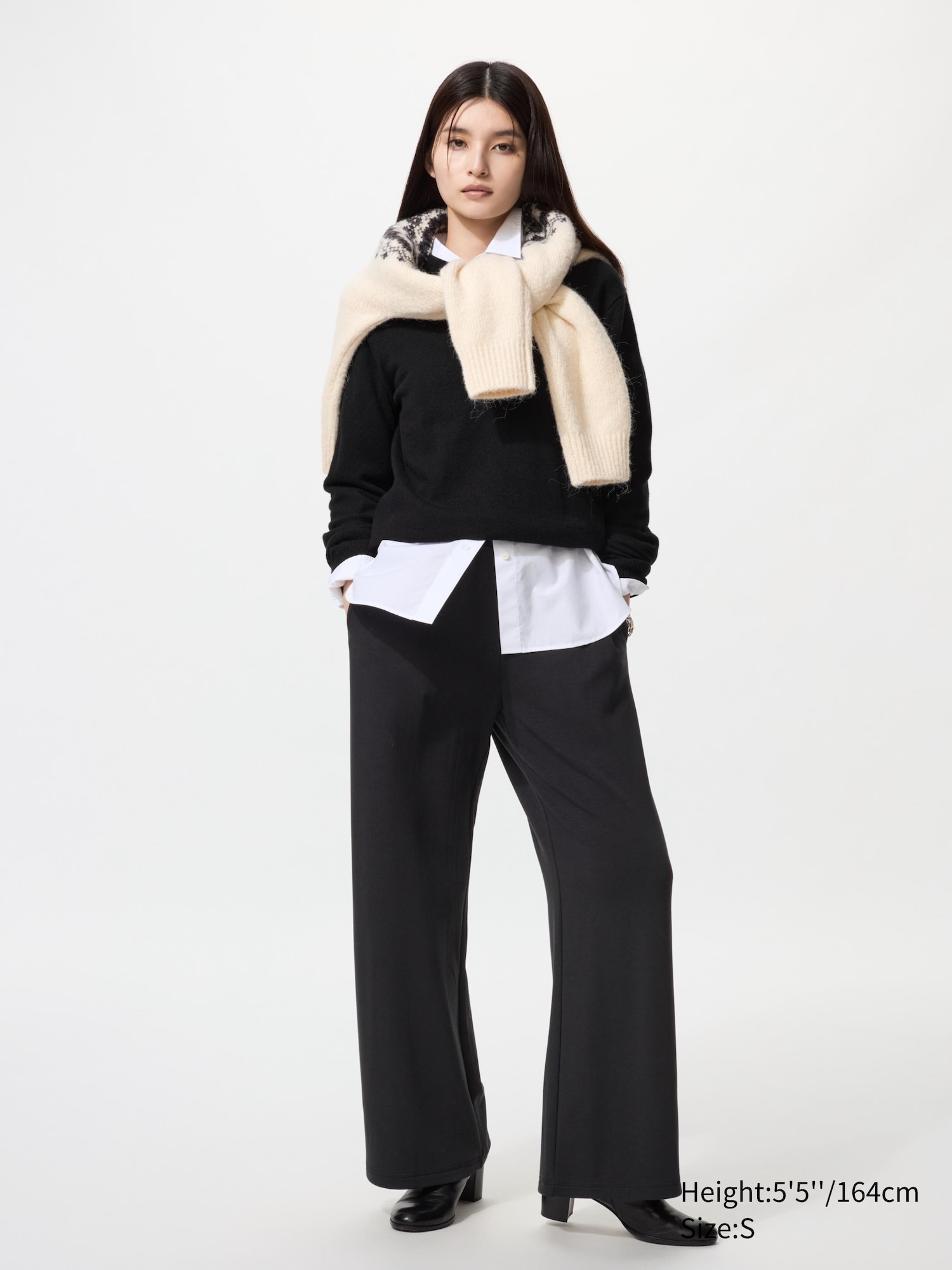 Pantalon droit doublé en polaire pour Femme | UNIQLO FR