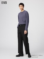 Pleated Wide Trousers (Patterned)
