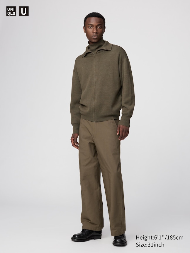 Wide Straight Trousers