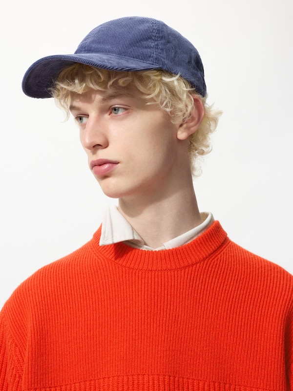 Casquette en velours côtelé