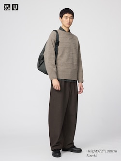 Brushed Sweat Wide Trousers