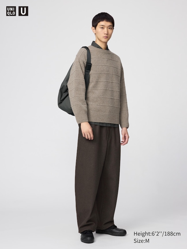 Brushed Sweat Wide Trousers
