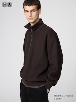 Brushed Half-Zip Sweatshirt