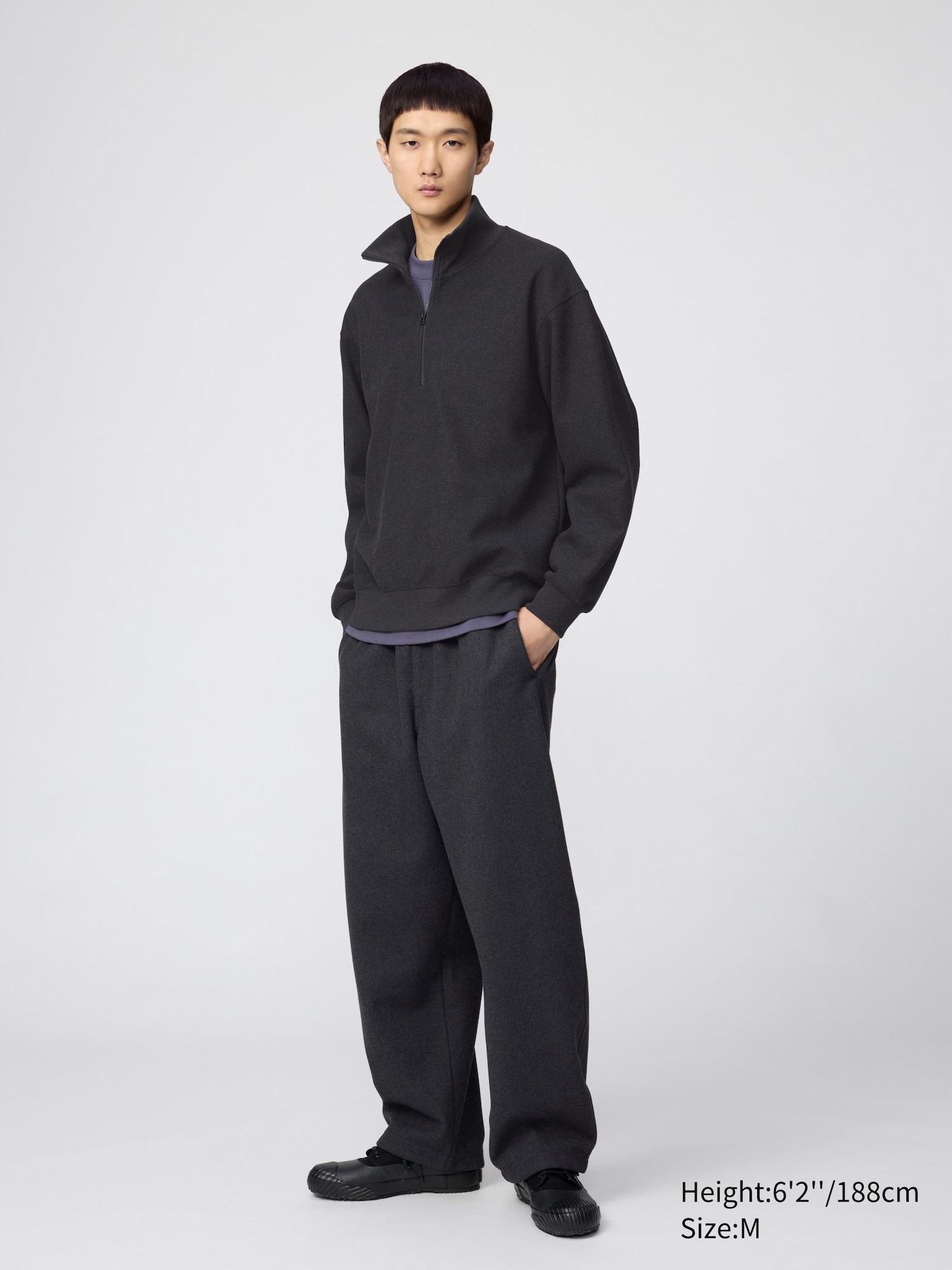 Unisex Brushed Half-Zip Sweatshirt | UNIQLO NL