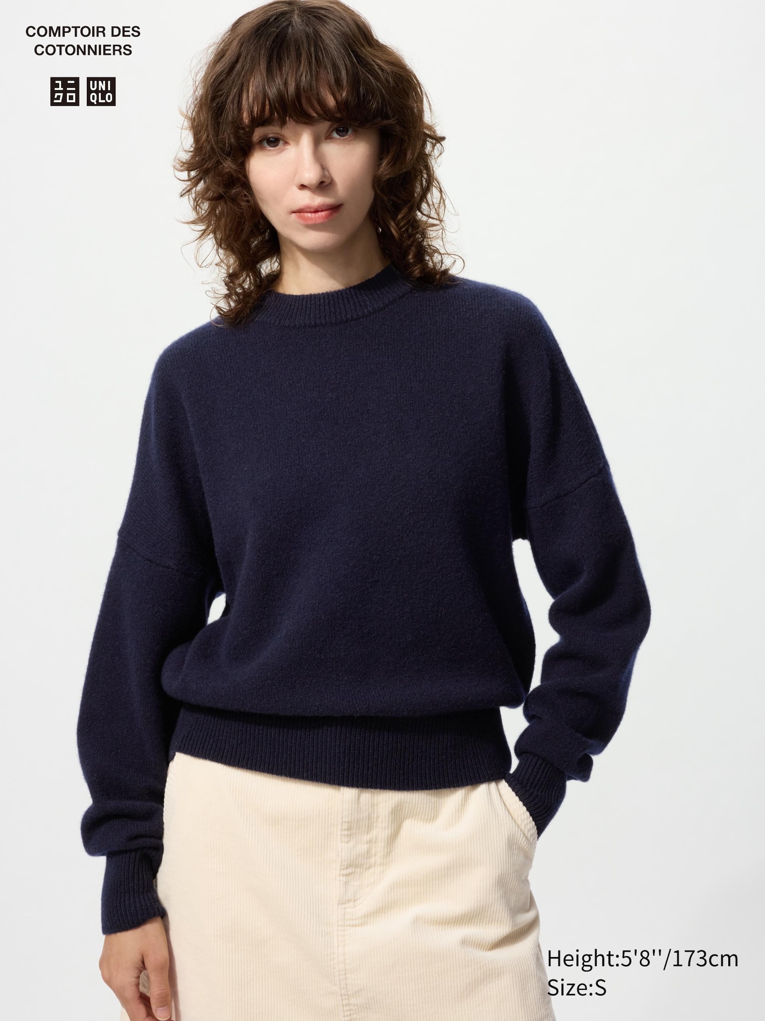 Women's Lambswool Crew Neck Jumper | UNIQLO BE