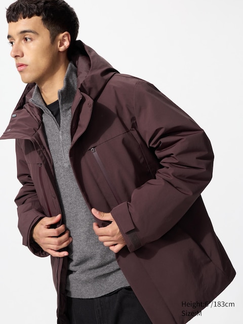 Uniqlo Bordeaux - Recycled Hybrid Down Parka - L