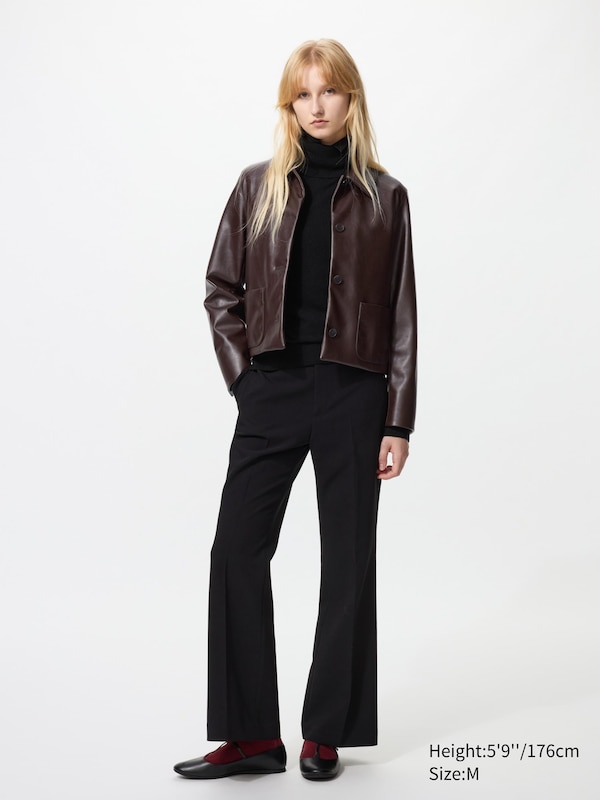 Veste courte en toile enduite