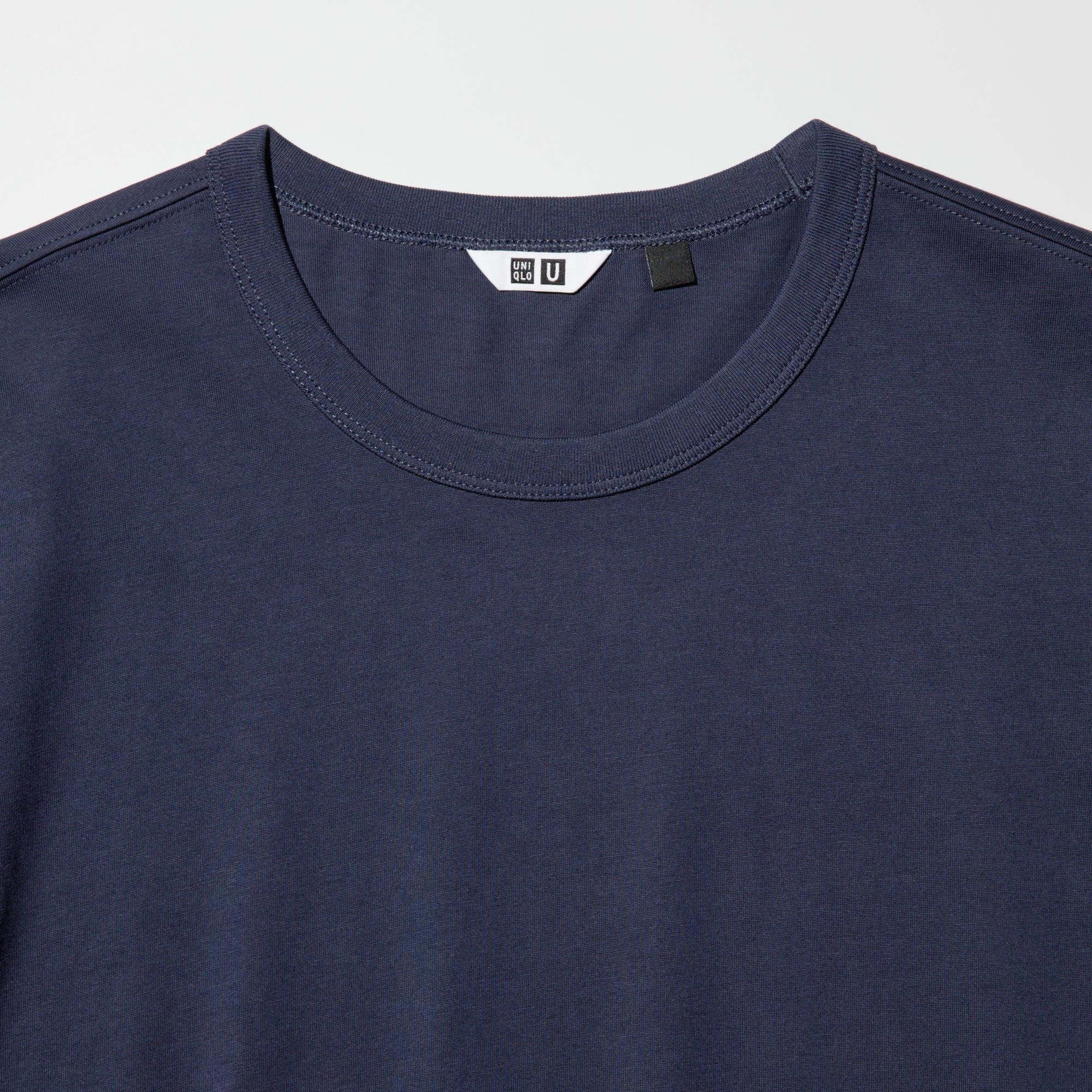 T-shirt Uniqlo Homme - Bleu - Manches Longues - Taille M - Occasion Bon état