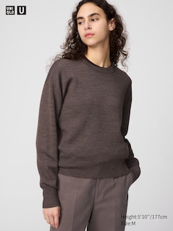 Double Faced Knit Crew Neck Jumper