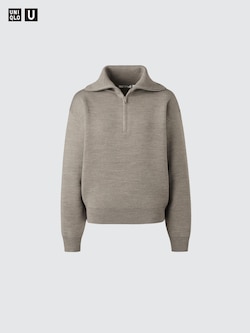 Double Faced Knit Half-Zip Jumper