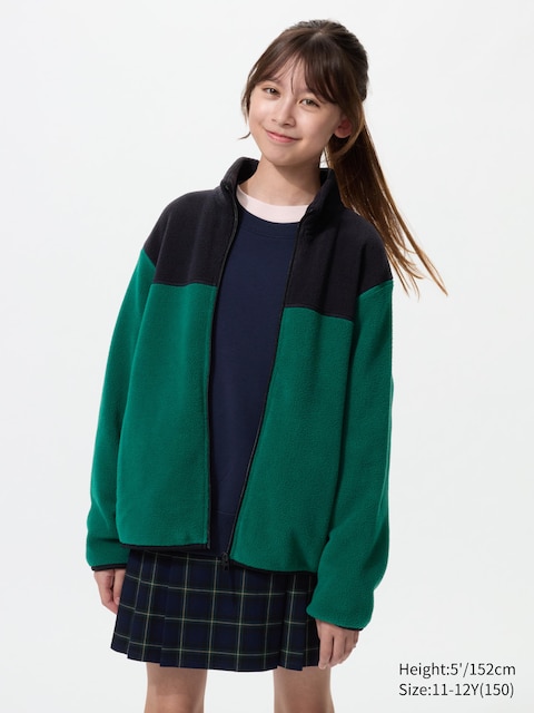 Uniqlo Groen - Fleece Vest (Colour-Block) - 13 Jaar (160Cm)