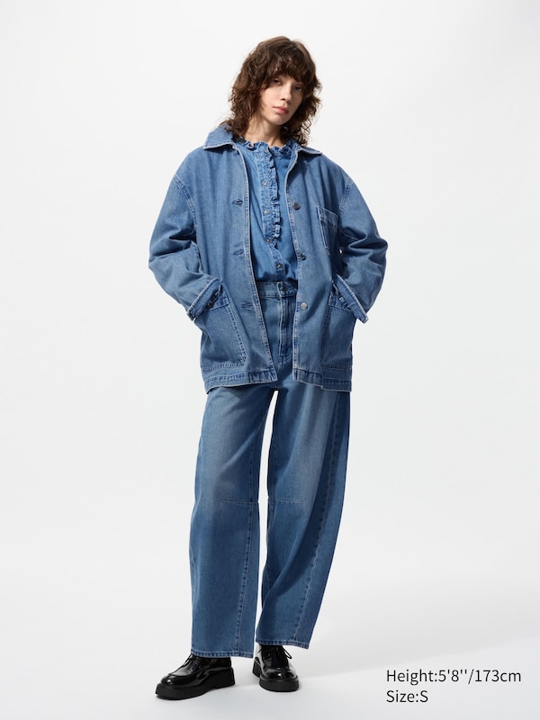 Cotton Denim Oversized Jacket