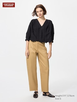 Barrel Fit Pantalon (Katoen-Lyocellmix)