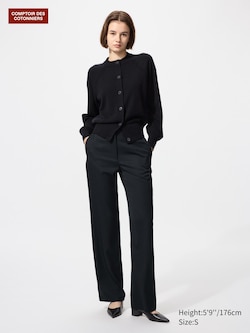 Wool Straight Trousers