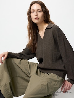 Washable Knit Polo Jumper