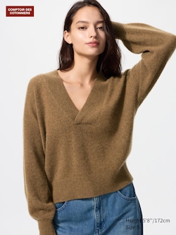 Maglione 100% Cashmere Scollo a V