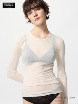 HEATTECH Cashmere Blend Pointelle T-Shirt