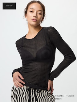 HEATTECH Cashmere Blend Pointelle T-Shirt