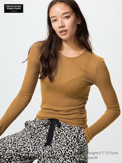 HEATTECH Cashmere Blend Pointelle T-Shirt