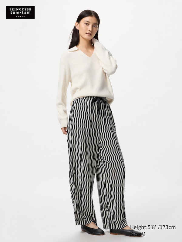 Pantalon en viscose (Imprimé)