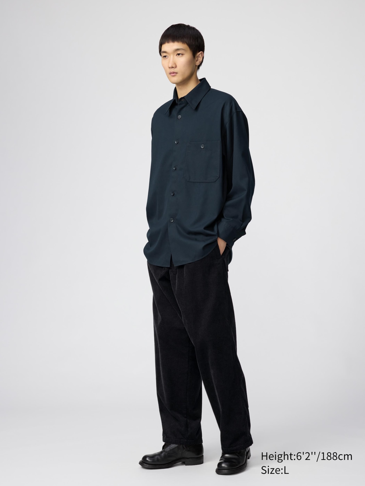Unisex Twill Oversized Work Shirt | UNIQLO IT