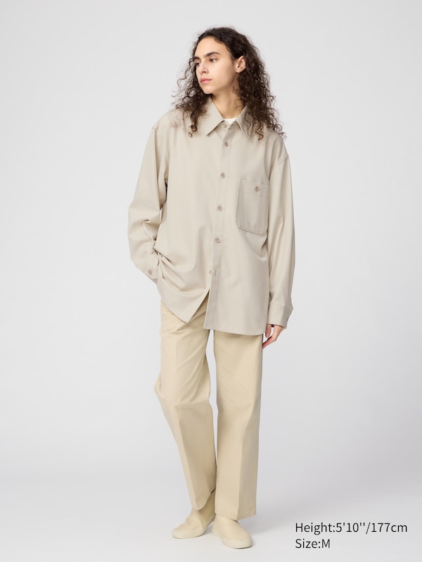 Twill Oversized Work Shirt