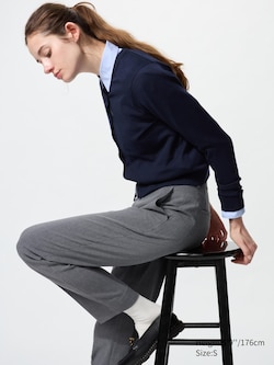 Smart Ankle Trousers (Check, Longer)