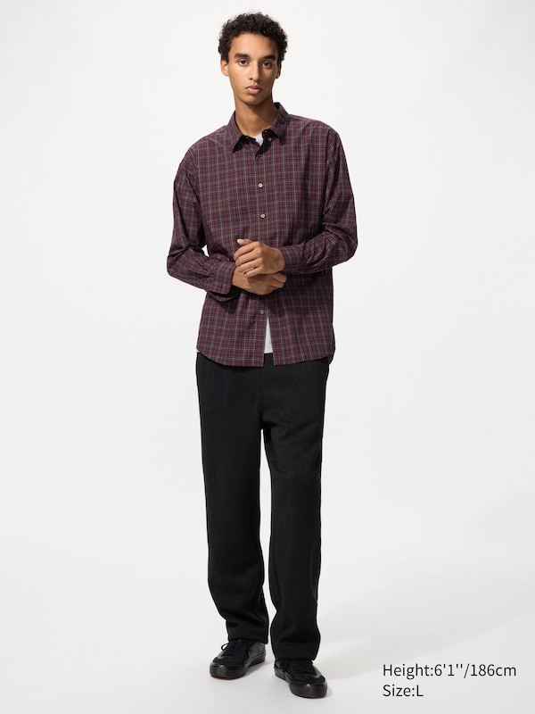 Broadcloth Regular Fit Shirt (Button-Down Collar, Check)