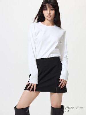 Smooth Stretch Cotton T-Shirt (Long Sleeve)