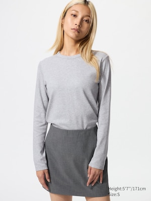 Smooth Stretch Cotton T-Shirt (Long Sleeve)