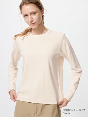 Smooth Stretch Cotton T-Shirt (Long Sleeve)